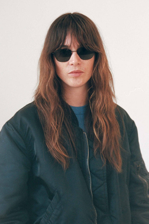 Otis / Black Steel & Green Solid Lens - Shade Files